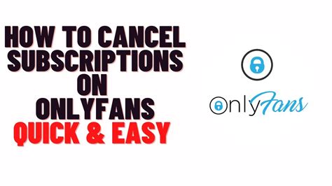 how to end subscription on onlyfans|How To Cancel OnlyFans Subscription In 1 Minute